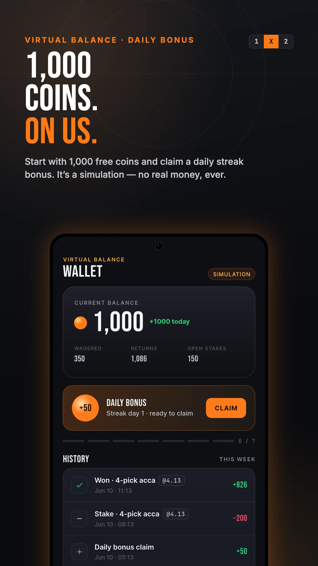 Soccer Betting Simulator screenshot